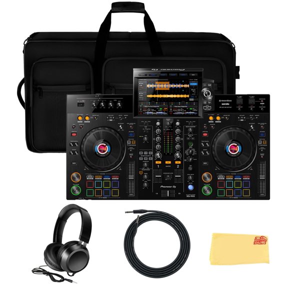 Pioneer DJ XDJ-RX3 2-Channel Performance All-in-One DJ System - Black Bundle with Case, Headphones, Cable and Austin Bazaar Polishing Cloth