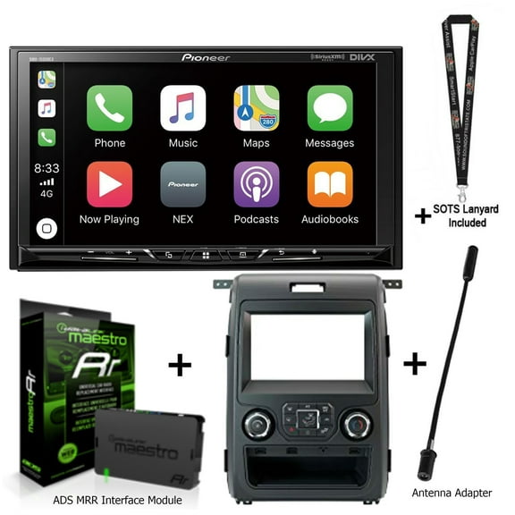 Pioneer DMH-1500NEX 7" Digital Receiver ADS Dashkit Kit K150 Maestro fits F-150