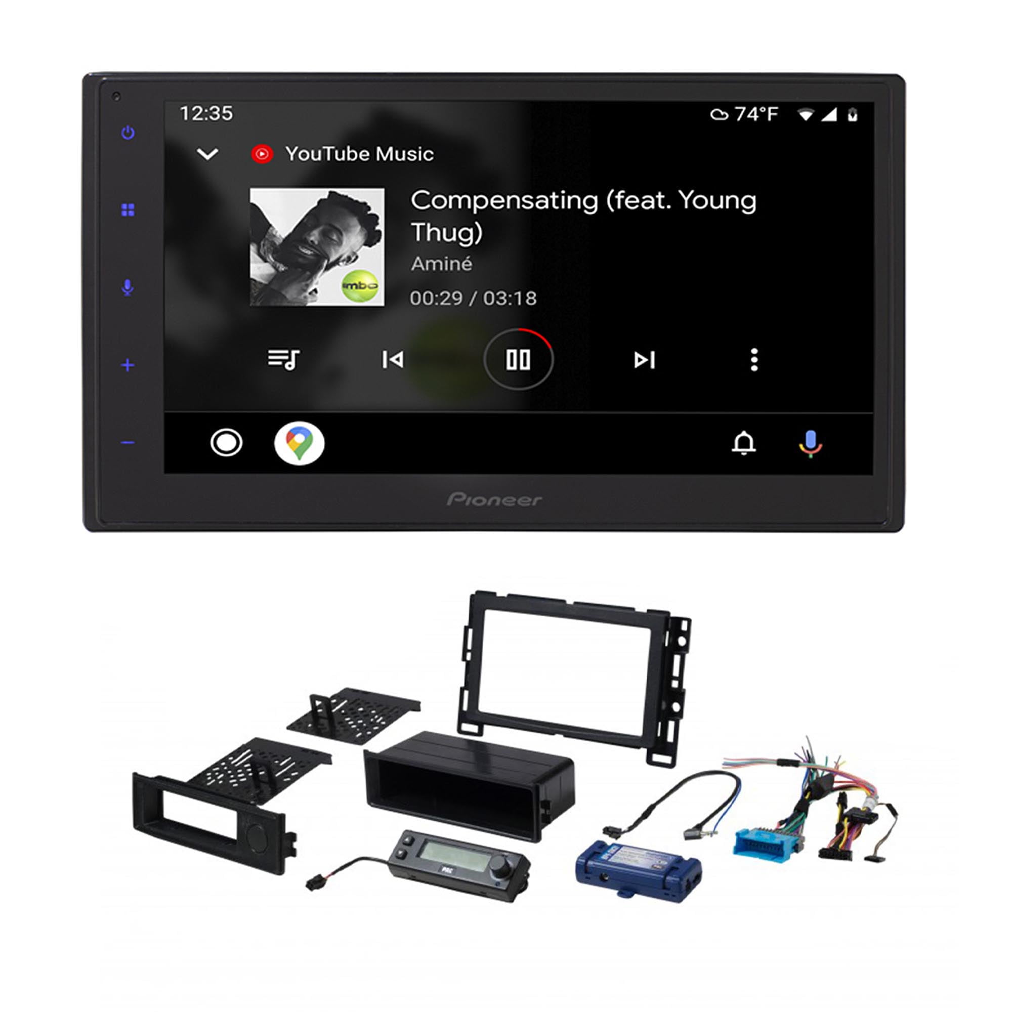 Pioneer DMH-1770NEX with Integration Kit Compatible with 05-08 Pontiac G6