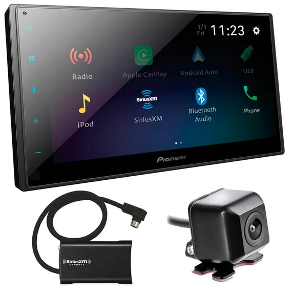 Pioneer DMH-1800NEX 6.8" Digital Media Car Receiver + Backup Camera & SiriusXM