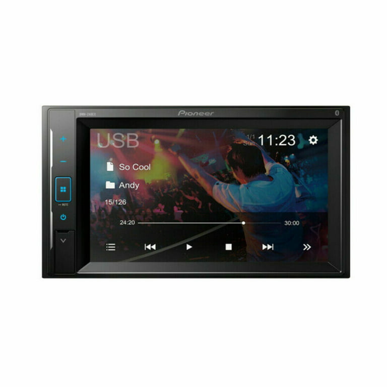 Pioneer Dmh-240ex 6.2-Inch Double-DIN Digital Receiver with Bluetooth