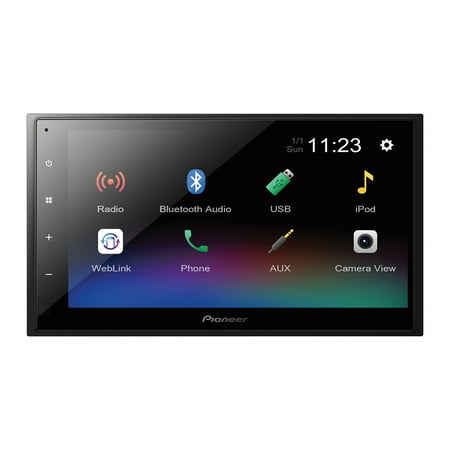 Pioneer - 6.8" Bluetooth Digital Media Receiver - Black