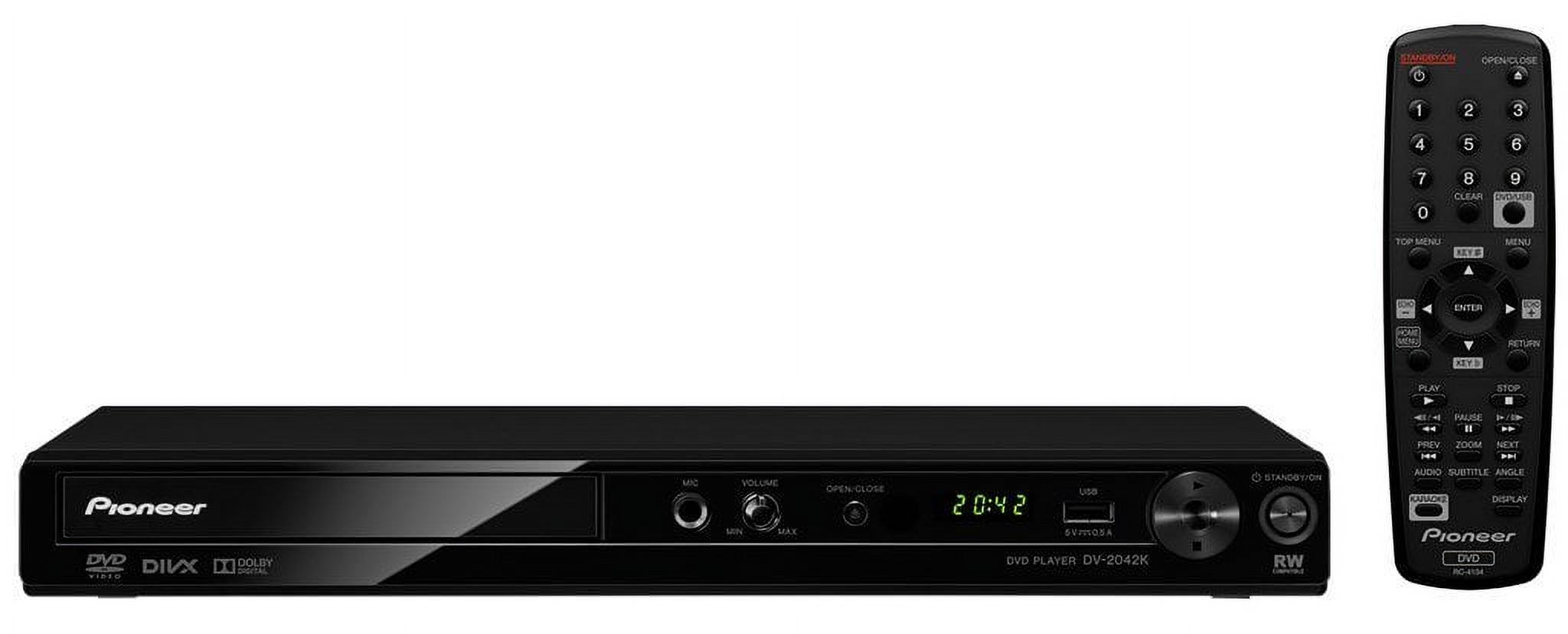 Pioneer DV-2042K 110-240 Volts Multi Region Code Zone Free DVD Player with DivX, Karaoke and USB Input - image 1 of 3