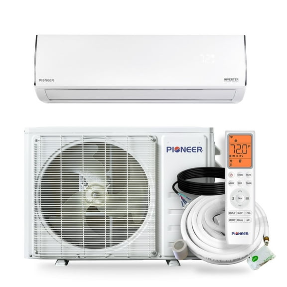 Pioneer Diamante Essenza 18,000 BTU 17 SEER2 230V High-Wall Ductless Mini-Split Air Conditioner Inverter Heat Pump with 16 Ft. Kit