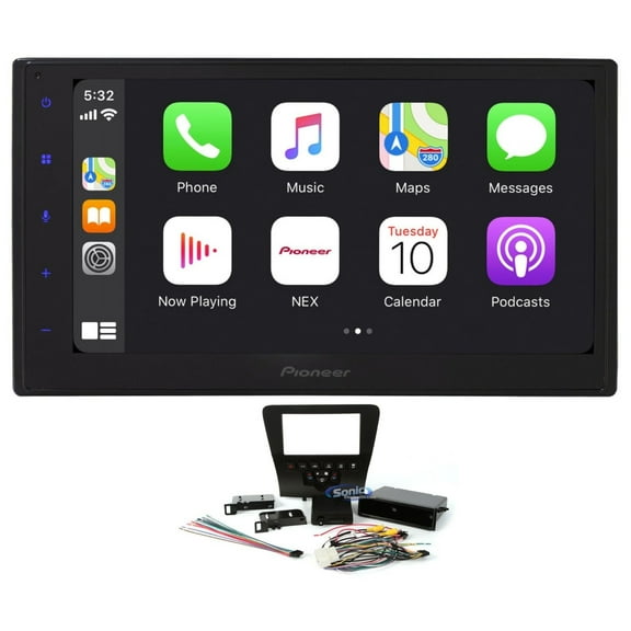 Pioneer Double DIN Bluetooth Car Stereo Upgrade for 2011-2023 Dodge Charger Includes In-Dash Car Stereo, Dash Kit, without Alpine Audio System; with 6 Speaker