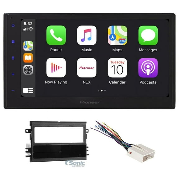 Pioneer Double DIN Bluetooth Car Stereo Upgrade for 2004-2008 Ford F-150 Includes In-Dash Car Stereo, Dash Kit, and Harness
