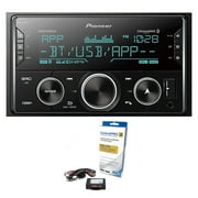 Pioneer Double DIN Digital Media Receiver with Steering Wheel Control Car In-Dash Units, 1.9 in