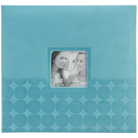 Pioneer Embossed Post Bound Frame Album 12"X12"-Aqua