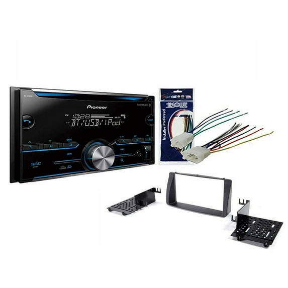 Pioneer FH-S500BT Double DIN Bluetooth stereo Dash Install Kit W Radio Mounts