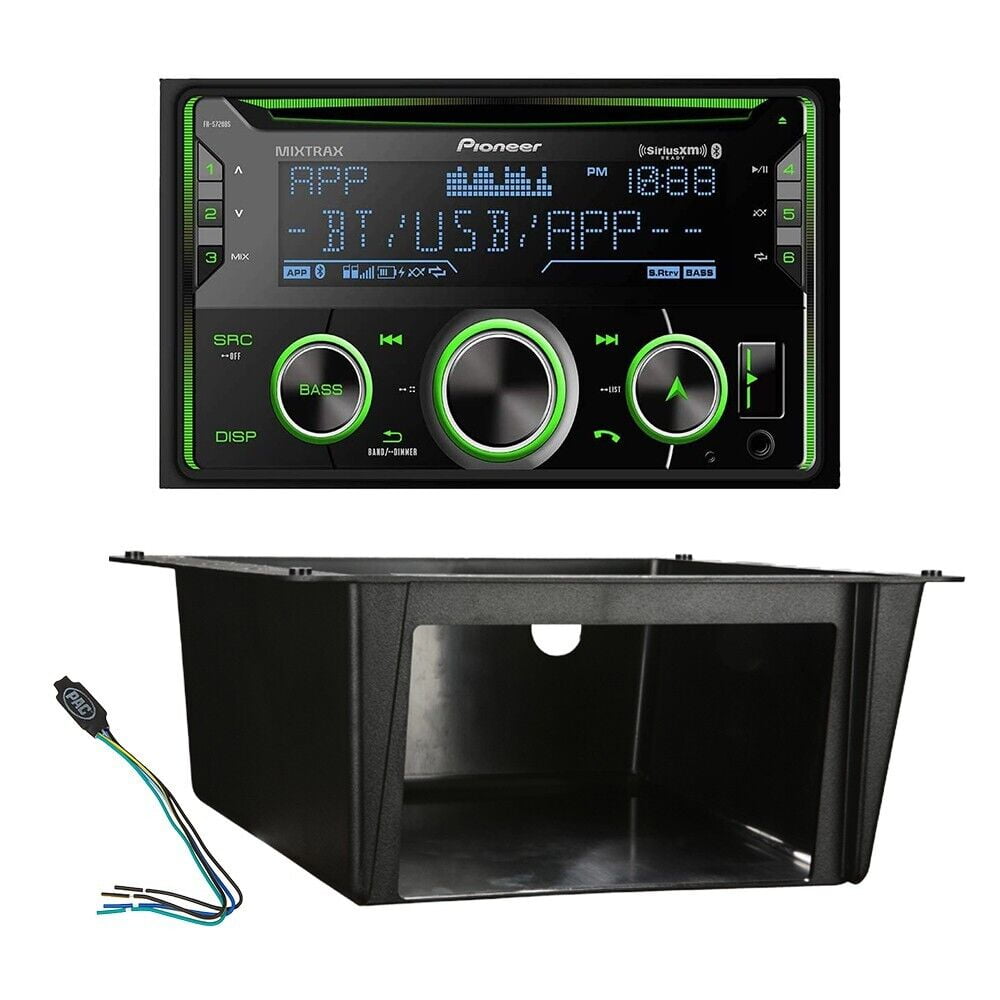 Pioneer FHS722BS 2DIN Bluetooth Car Stereo CD + Universal mounting kit for Boat, RV, truck