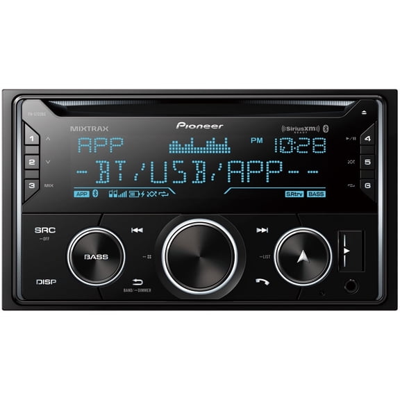 Pre-Owned Pioneer FH-S722BS Double DIN CD Receiver with Bluetooth Amazon Alexa SiriusXM Ready Black