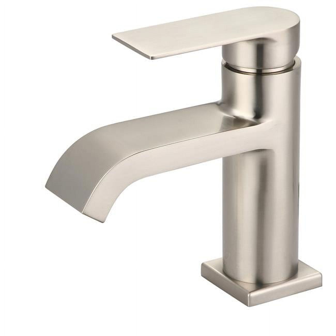 Elegant Single-Handle Matte Black & Chrome Bathroom Faucet