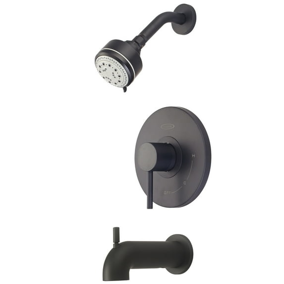 Pioneer Faucets T-4Mt110-7S Motegi Tub And Shower Trim Package - Black