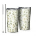 thumbnail image 1 of Pioneer Floral Pattern 10oz Tumblers Stainless Steel Tumbler with Lid and Straw,Vacuum Insulated Double Wall Travel Tumbler Cups with Cleaning Brush for Coffee, Tea, 1 of 4