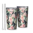 thumbnail image 1 of Pioneer Flower 10oz Tumblers Stainless Steel Tumbler with Lid and Straw,Vacuum Insulated Double Wall Travel Tumbler Cups with Cleaning Brush for Coffee, Tea, 1 of 4