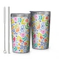 thumbnail image 1 of Pioneer Flower 10oz Tumblers Stainless Steel Tumbler with Lid and Straw,Vacuum Insulated Double Wall Travel Tumbler Cups with Cleaning Brush for Coffee, Tea, 1 of 4