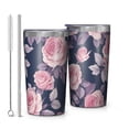 thumbnail image 1 of Pioneer Flower 10oz Tumblers Stainless Steel Tumbler with Lid and Straw,Vacuum Insulated Double Wall Travel Tumbler Cups with Cleaning Brush for Coffee, Tea, 1 of 4