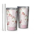 thumbnail image 1 of Pioneer Flower 10oz Tumblers Stainless Steel Tumbler with Lid and Straw,Vacuum Insulated Double Wall Travel Tumbler Cups with Cleaning Brush for Coffee, Tea, 1 of 4
