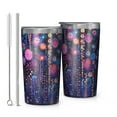 thumbnail image 1 of Pioneer Flower 10oz Tumblers Stainless Steel Tumbler with Lid and Straw,Vacuum Insulated Double Wall Travel Tumbler Cups with Cleaning Brush for Coffee, Tea, 1 of 4