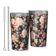 thumbnail image 1 of Pioneer Flower 10oz Tumblers Stainless Steel Tumbler with Lid and Straw,Vacuum Insulated Double Wall Travel Tumbler Cups with Cleaning Brush for Coffee, Tea, 1 of 4