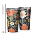 thumbnail image 1 of Pioneer Flower 10oz Tumblers Stainless Steel Tumbler with Lid and Straw,Vacuum Insulated Double Wall Travel Tumbler Cups with Cleaning Brush for Coffee, Tea, 1 of 4