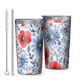 thumbnail image 1 of Pioneer Flower 10oz Tumblers Stainless Steel Tumbler with Lid and Straw,Vacuum Insulated Double Wall Travel Tumbler Cups with Cleaning Brush for Coffee, Tea, 1 of 4