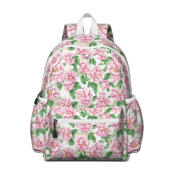 Pioneer Flower Backpack for School,Cute School Bag,Schoolbag with Adjustable Shoulder Straps & Padded Back,13.4"x11"x4.7"