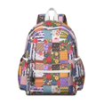 thumbnail image 1 of Pioneer Flower Backpack for School,Cute School Bag,Schoolbag with Adjustable Shoulder Straps & Padded Back,13.4"x11"x4.7", 1 of 6