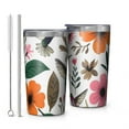 thumbnail image 1 of Pioneer Flower and Bird 10oz Tumblers Stainless Steel Tumbler with Lid and Straw,Vacuum Insulated Double Wall Travel Tumbler Cups with Cleaning Brush for Coffee, Tea, 1 of 4