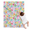 thumbnail image 1 of Pioneer Flower Blanket,Comfortable Soft Flannel Throw Blanket,All Season,Warm Lightweight Blankets for Sofa Bed Couch Living Room Chair,30"x40"(80x100cm), 1 of 4