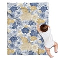 thumbnail image 1 of Pioneer Flower Blanket,Comfortable Soft Flannel Throw Blanket,All Season,Warm Lightweight Blankets for Sofa Bed Couch Living Room Chair,30"x40"(80x100cm), 1 of 4