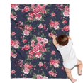 thumbnail image 1 of Pioneer Flower Blanket,Comfortable Soft Flannel Throw Blanket,All Season,Warm Lightweight Blankets for Sofa Bed Couch Living Room Chair,30"x40"(80x100cm), 1 of 4