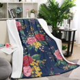 thumbnail image 1 of Pioneer Flower Blanket,Comfortable Soft Flannel Throw Blanket,All Season,Warm Lightweight Blankets for Sofa Bed Couch Living Room Chair,40"x50"(100x130cm), 1 of 4