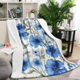 thumbnail image 1 of Pioneer Flower Blanket,Comfortable Soft Flannel Throw Blanket,All Season,Warm Lightweight Blankets for Sofa Bed Couch Living Room Chair,40"x50"(100x130cm), 1 of 4