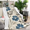 thumbnail image 1 of Pioneer Flower Blanket,Comfortable Soft Flannel Throw Blanket,All Season,Warm Lightweight Blankets for Sofa Bed Couch Living Room Chair,40"x50"(100x130cm), 1 of 4
