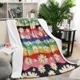 thumbnail image 1 of Pioneer Flower Blanket,Comfortable Soft Flannel Throw Blanket,All Season,Warm Lightweight Blankets for Sofa Bed Couch Living Room Chair,50"x60"(130x150cm), 1 of 4