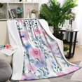 thumbnail image 1 of Pioneer Flower Blanket,Comfortable Soft Flannel Throw Blanket,All Season,Warm Lightweight Blankets for Sofa Bed Couch Living Room Chair,60"x80"(150x200cm), 1 of 4