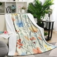 thumbnail image 1 of Pioneer Flower Blanket,Comfortable Soft Flannel Throw Blanket,All Season,Warm Lightweight Blankets for Sofa Bed Couch Living Room Chair,60"x80"(150x200cm), 1 of 4