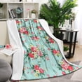 thumbnail image 1 of Pioneer Flower Blanket,Comfortable Soft Flannel Throw Blanket,All Season,Warm Lightweight Blankets for Sofa Bed Couch Living Room Chair,60"x80"(150x200cm), 1 of 4
