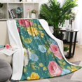 thumbnail image 1 of Pioneer Flower Blanket,Comfortable Soft Flannel Throw Blanket,All Season,Warm Lightweight Blankets for Sofa Bed Couch Living Room Chair,60"x80"(150x200cm), 1 of 4