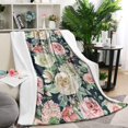 thumbnail image 1 of Pioneer Flower Blanket,Comfortable Soft Flannel Throw Blanket,All Season,Warm Lightweight Blankets for Sofa Bed Couch Living Room Chair,60"x80"(150x200cm), 1 of 4