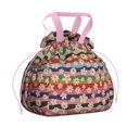 thumbnail image 1 of Pioneer Flower Drawstring Lunch Bag Women - Drawstring Lunch Bag Insulated for Work Office - Stain-Resistant Large Lunchbags for Women with Multi-Pockets, 1 of 6