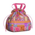 thumbnail image 1 of Pioneer Flower Drawstring Lunch Bag Women - Drawstring Lunch Bag Insulated for Work Office - Stain-Resistant Large Lunchbags for Women with Multi-Pockets, 1 of 6