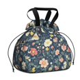 thumbnail image 1 of Pioneer Flower Drawstring Lunch Bag Women - Drawstring Lunch Bag Insulated for Work Office - Stain-Resistant Large Lunchbags for Women with Multi-Pockets, 1 of 6