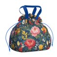 thumbnail image 1 of Pioneer Flower Drawstring Lunch Bag Women - Drawstring Lunch Bag Insulated for Work Office - Stain-Resistant Large Lunchbags for Women with Multi-Pockets, 1 of 6