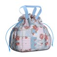 thumbnail image 1 of Pioneer Flower Drawstring Lunch Bag Women - Drawstring Lunch Bag Insulated for Work Office - Stain-Resistant Large Lunchbags for Women with Multi-Pockets, 1 of 6