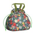 thumbnail image 1 of Pioneer Flower Drawstring Lunch Bag Women - Drawstring Lunch Bag Insulated for Work Office - Stain-Resistant Large Lunchbags for Women with Multi-Pockets, 1 of 6