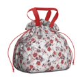 thumbnail image 1 of Pioneer Flower Drawstring Lunch Bag Women - Drawstring Lunch Bag Insulated for Work Office - Stain-Resistant Large Lunchbags for Women with Multi-Pockets, 1 of 6