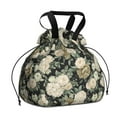 thumbnail image 1 of Pioneer Flower Drawstring Lunch Bag Women - Drawstring Lunch Bag Insulated for Work Office - Stain-Resistant Large Lunchbags for Women with Multi-Pockets, 1 of 6