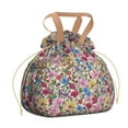 thumbnail image 1 of Pioneer Flower Drawstring Lunch Bag Women - Drawstring Lunch Bag Insulated for Work Office - Stain-Resistant Large Lunchbags for Women with Multi-Pockets, 1 of 6